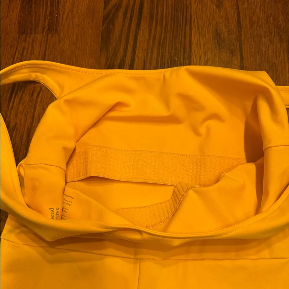 Madewell Girlfriend Collective Bike Unitard in Golden Yellow - Picture 10 of 10